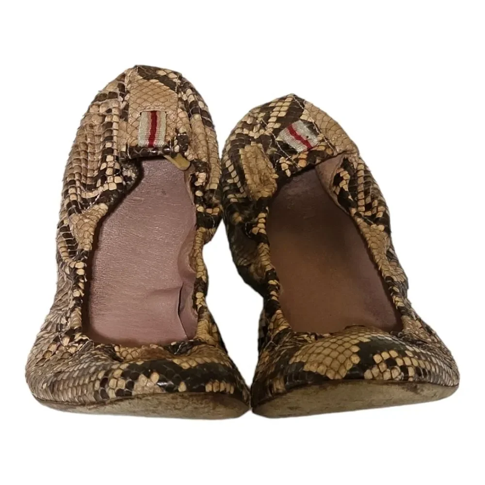GUCCI Snakeskin Ballerina Flats- Size 37G‎